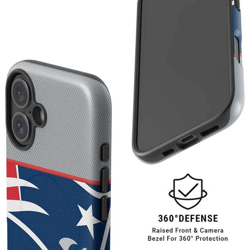 NFL New England Patriots Zone Block iPhone 16 Magsafe Impact Case